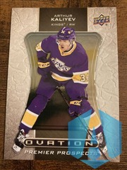 Arthur Kaliyev 2020-21 Upper Deck Ovation Premier Prospects O-45 LA Kings